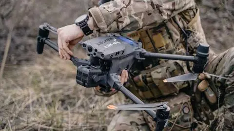 Jeden z dronów wykorzystywanych przez operatorów z ukraińskiego Wywiadu Lotniczego