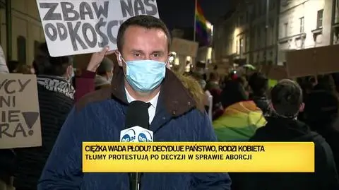 Manifestacja przed kurią warszawską