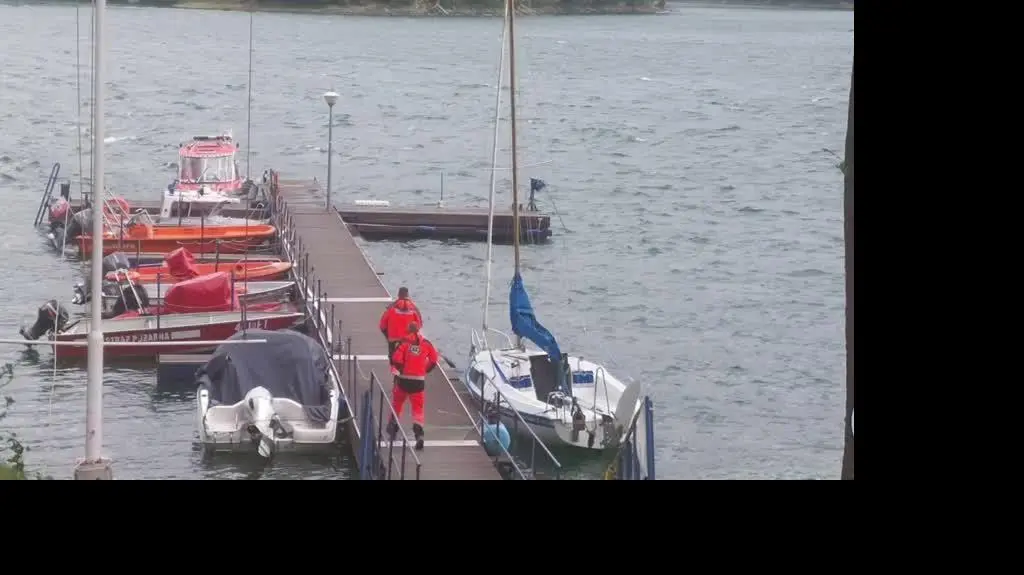 Szkwał na Jeziorze Solińskim