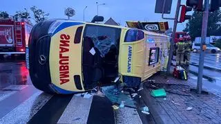 Wypadek z udziałem karetki