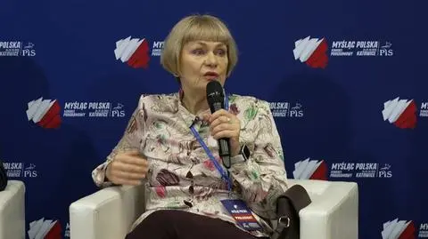 Dorota Kania na konwencji PiS-u w Katowicach