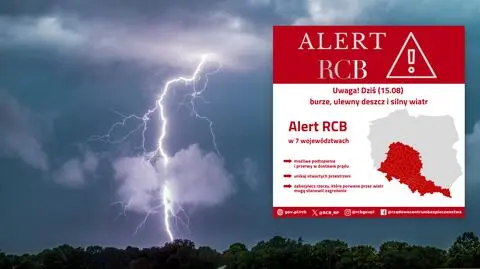 Alert RCB dla siedmiu województw