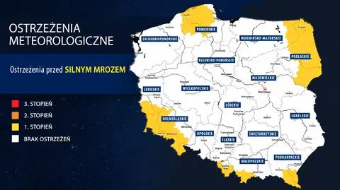 Nawet -20 stopni. Do piątkowego poranka będzie lodowato