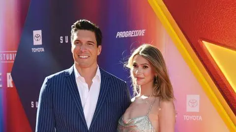Will Reeve i Amanda Dubin na premierze "Supermana" w Los Angeles, 7 lipca 2025 r.