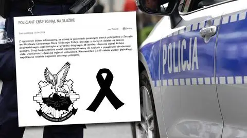 Policjant pomagał powodzianom. Zginął w wypadku
