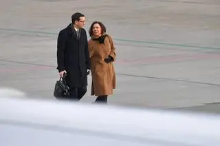 Premier Mateusz Morawiecki z żoną Iwoną Morawiecką