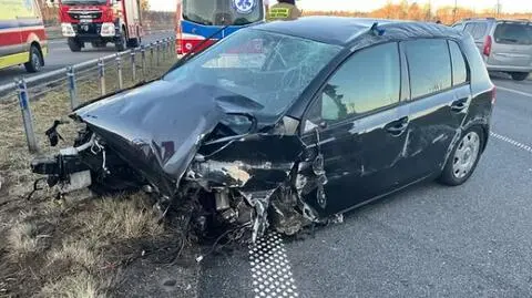 Kocierz. Wypadek samochodowy, dwie osoby poszkodowane