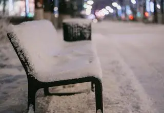 Przenikliwy mróz o poranku