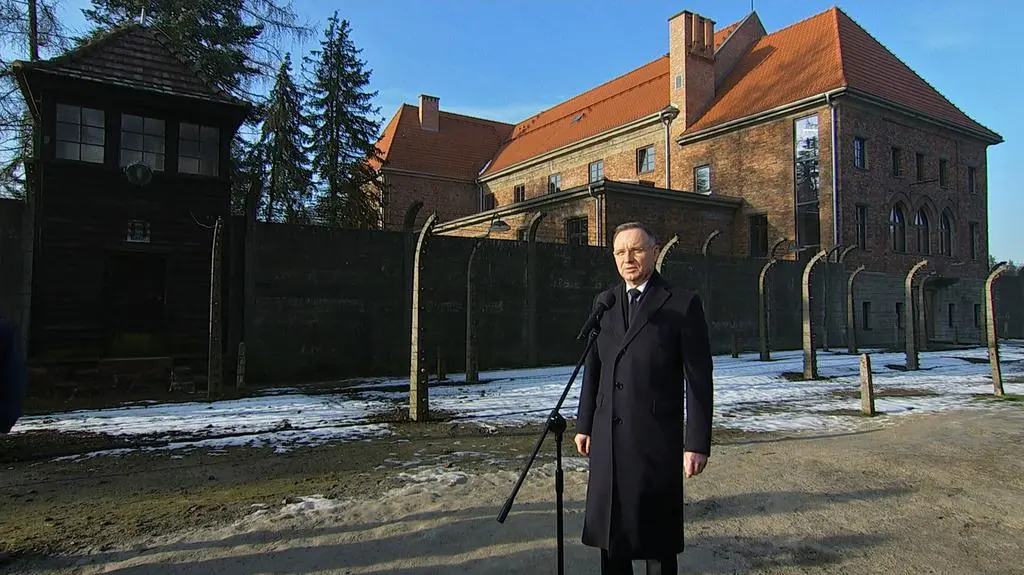 Andrzej Duda w Auschwitz
