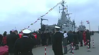 Gala banderowa na ORP Kormoran