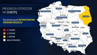 Prognoza zagrożeń IMGW na sobotę