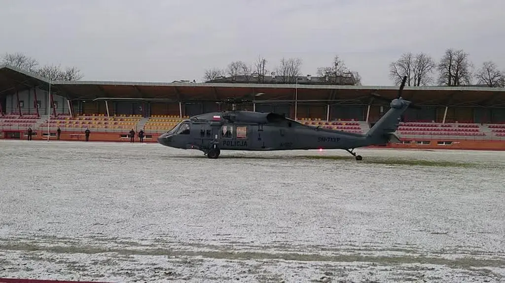 Policyjny śmigłowiec przetransportował serce ze szpitala w Białymstoku do kliniki w Gdańku