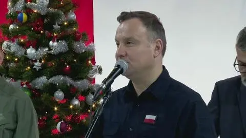 Andrzej Duda na spotkaniu z polskimi żołnierzami w Rumunii