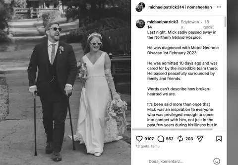 Nie żyje Michael Patrick. Miał 35 lat