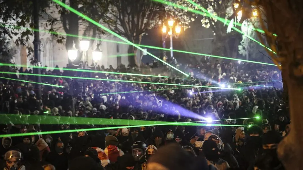 Tysiące protestujących w Gruzji