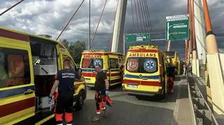 Wypadek na moście Siekierkowskim