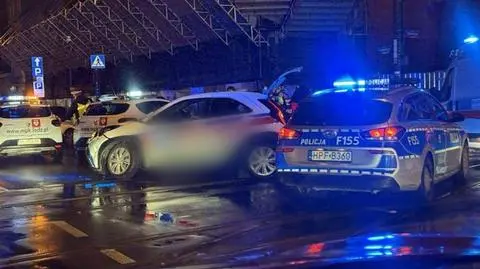 Wypadek z udziałem samochodu z transportem krwi w Łodzi