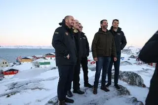 Donald Trump junior po przybyciu do Nuuk na Grenlandii