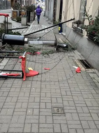 Zniszczony ogródek
