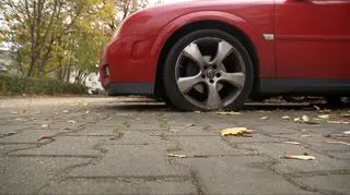 Zniszczone opony