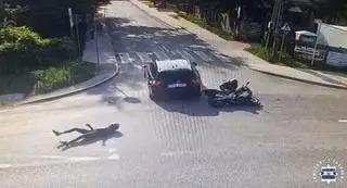 W wypadku ranne zostały dwie osoby 