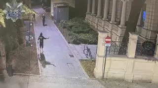 Celował do policjantów