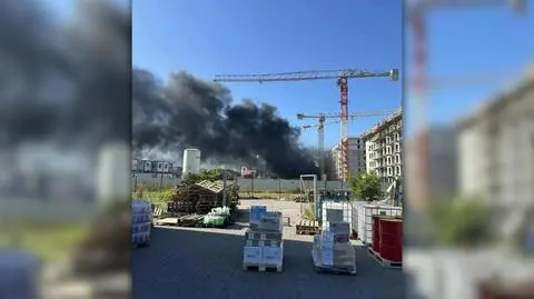 Pożar przy ul. Ciesielskiego w Krakowie