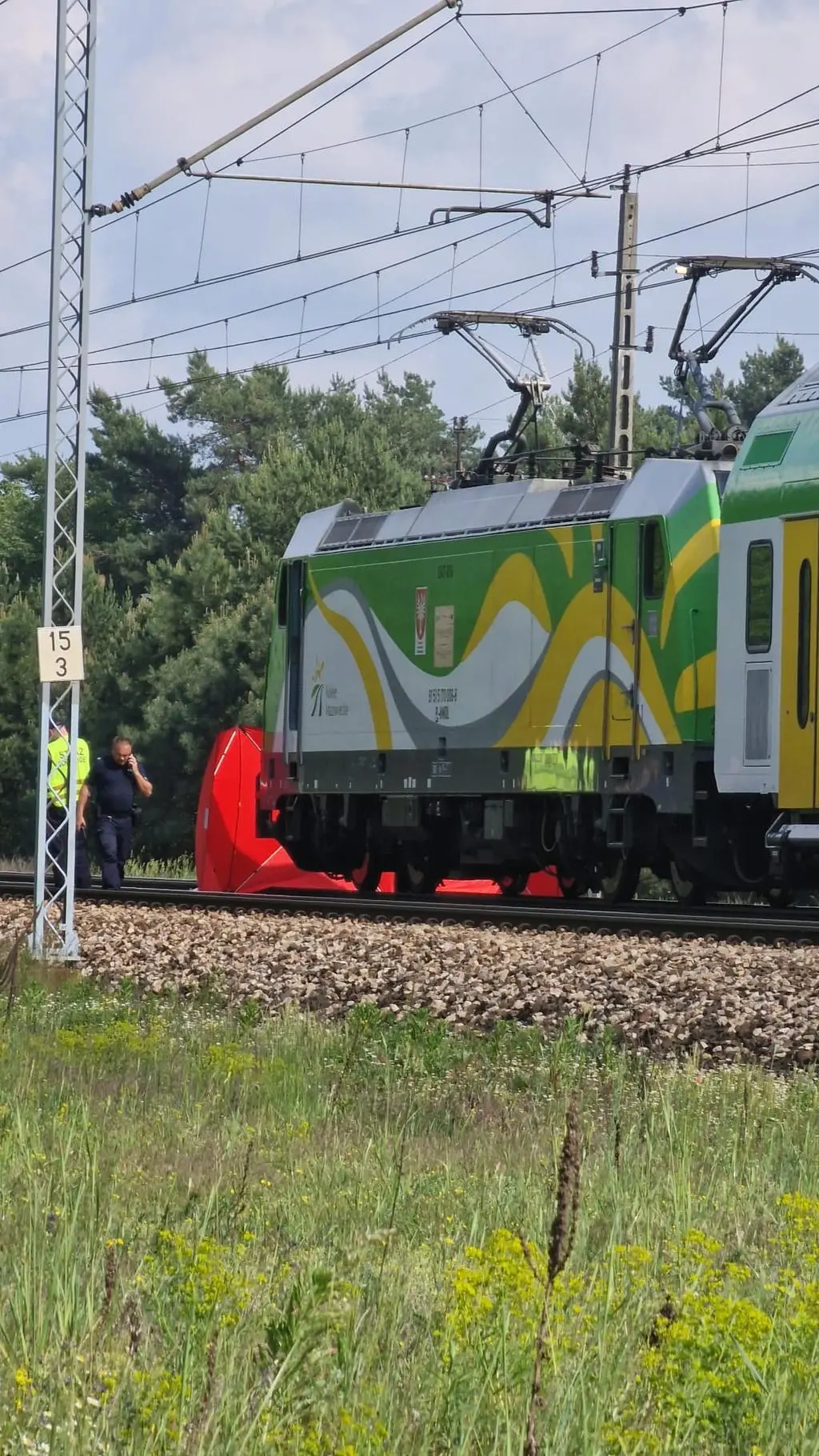 Wypadek na torach w Wesołej