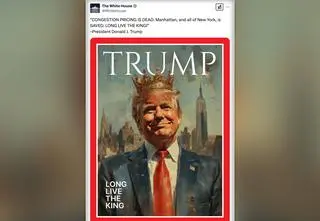 Donald Trump w koronie na oficjalnym koncie Białego Domu. "Niech żyje król!"