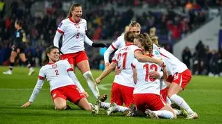 Polish women's football team celebrate EURO 2025 qualification