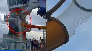 Wypadek na największym wycieczkowcu świata