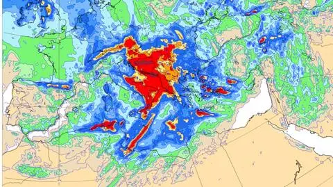 Całkowite skumulowane opady