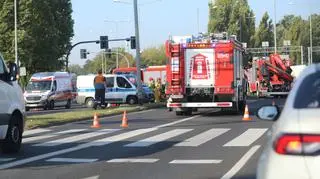 Do wypadku doszło między ulicą Struga a Bagienną w Szczecinie
