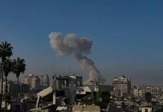 Seria nalotów na miasto Gaza. Setki celów