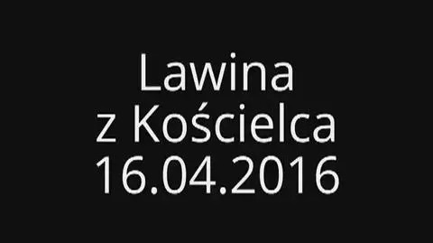 Lawina zeszła w sobotę przed południem w rejonie Kościelca 