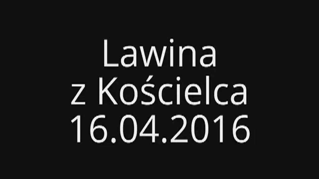 Lawina zeszła w sobotę przed południem w rejonie Kościelca 