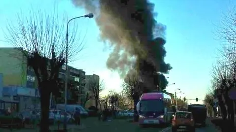 Pożar autobusów w Konstantynowie Łódzkim