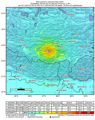 Silne trzęsienie ziemi w Tybecie