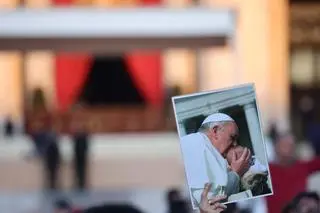 Vatican - the funeral of Pope Francis.  The funeral mass of Pope Francis in St. Piotr