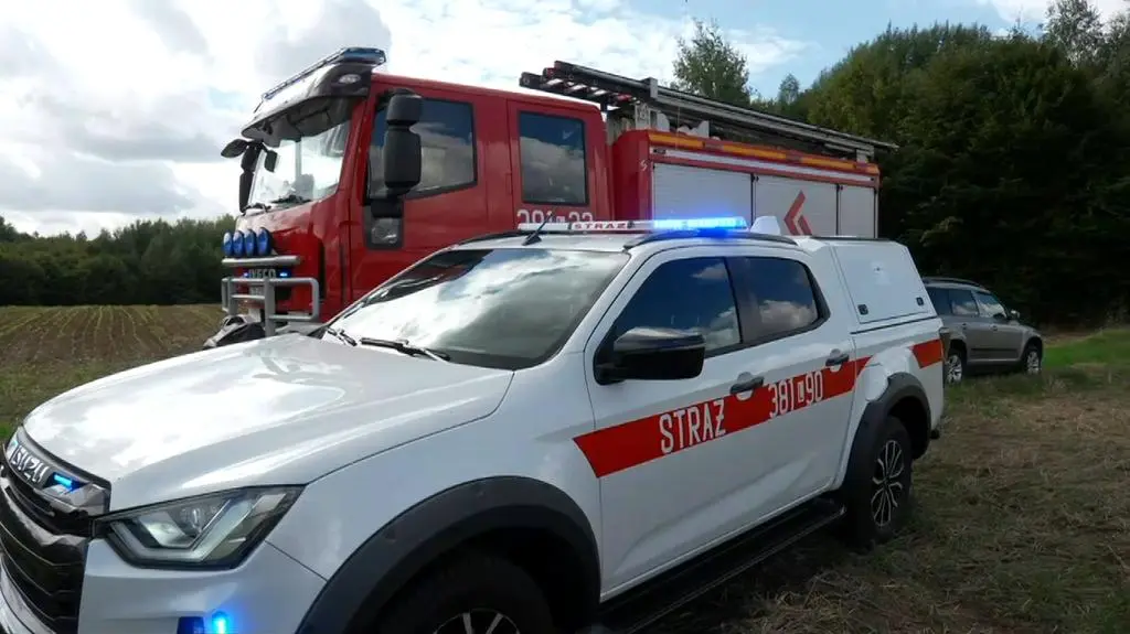 Służby na miejscu znaleziska