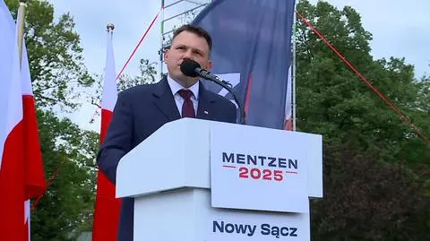 Sławomir Mentzen w Nowym Sączu w ostatnim dniu kampanii