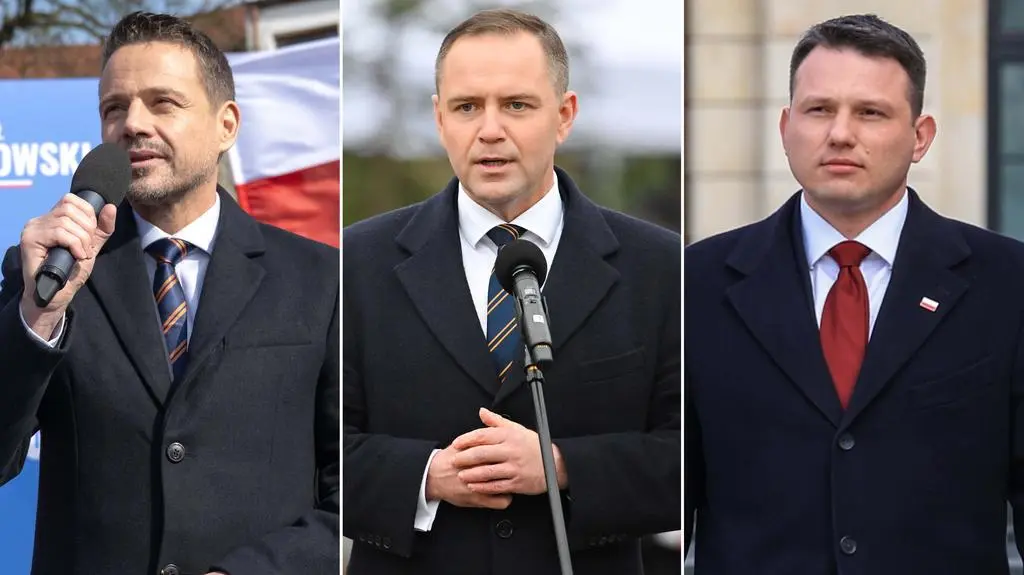 Według CBOS Rafał Trzaskowski ma poparcie 34, Karol Nawrocki - 23, a Sławomir Mentzen - 21 procent