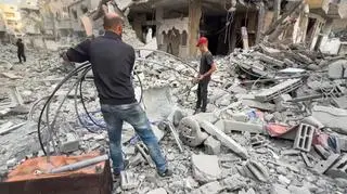 Miasto Gaza w ruinie