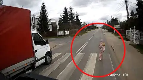 Łochowo. O krok od tragedii na przejściu dla pieszych
