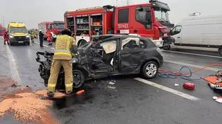 Wypadek obok Smardzowa