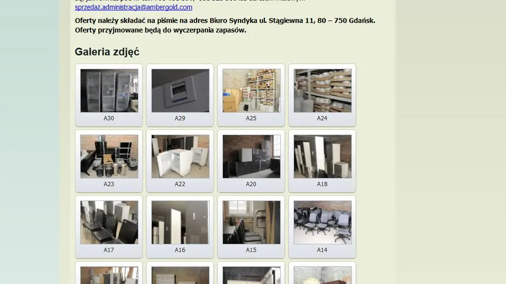 Ogłoszenia można znaleźć na stronie ambergold