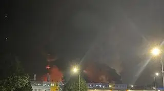 Pożar firmy oponiarskiej w Dębicy