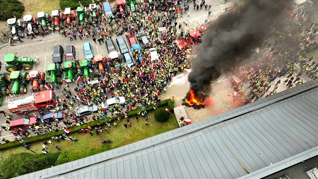 Protest rolników we Wrocławiu