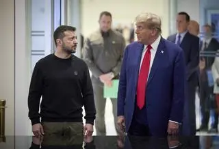 Donald Trump spotkał się z Wołodymyrem Zełenskim