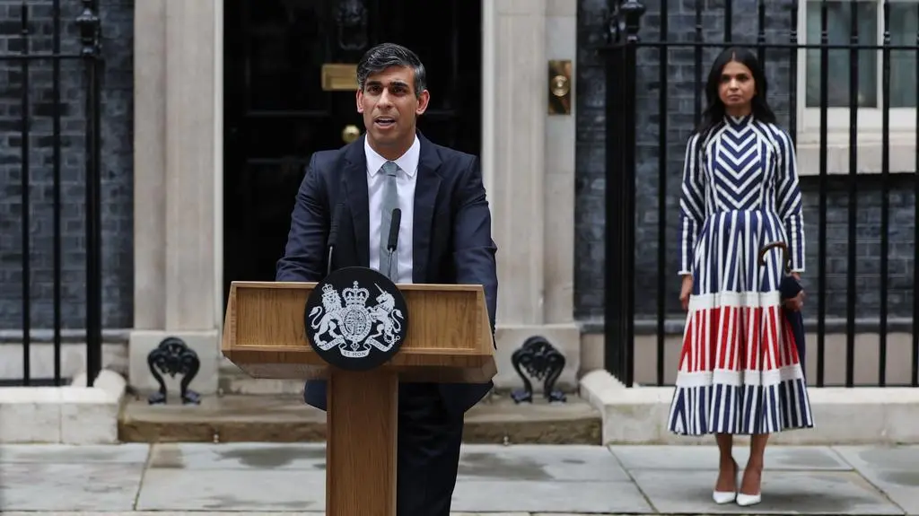 Rishi Sunak wygłosił przemówienie na Downing Street